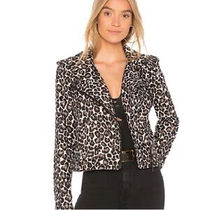 Sanctuary Poison & Leopard Moto Jacket in Leopard
